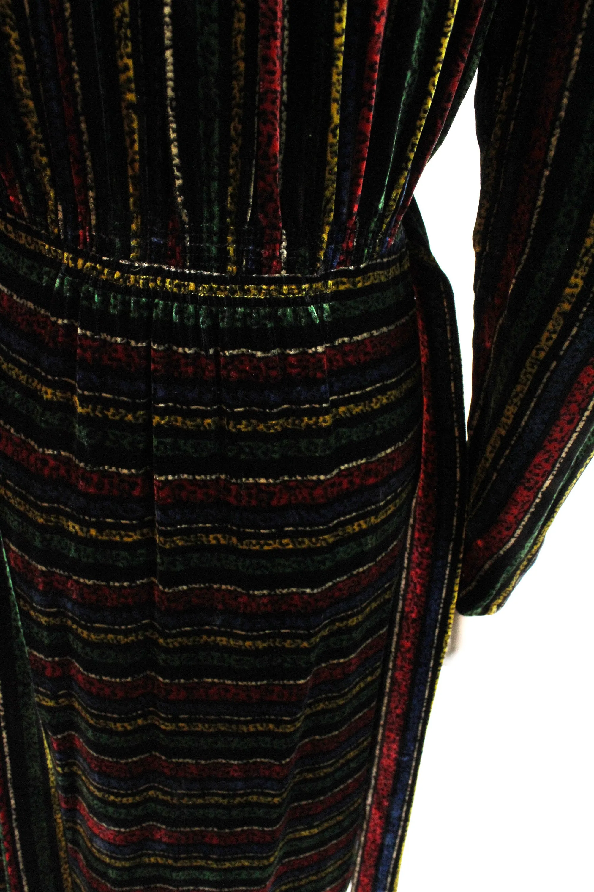1930s 1940s CHANEL adaptation SILK velvet dress small | new fall