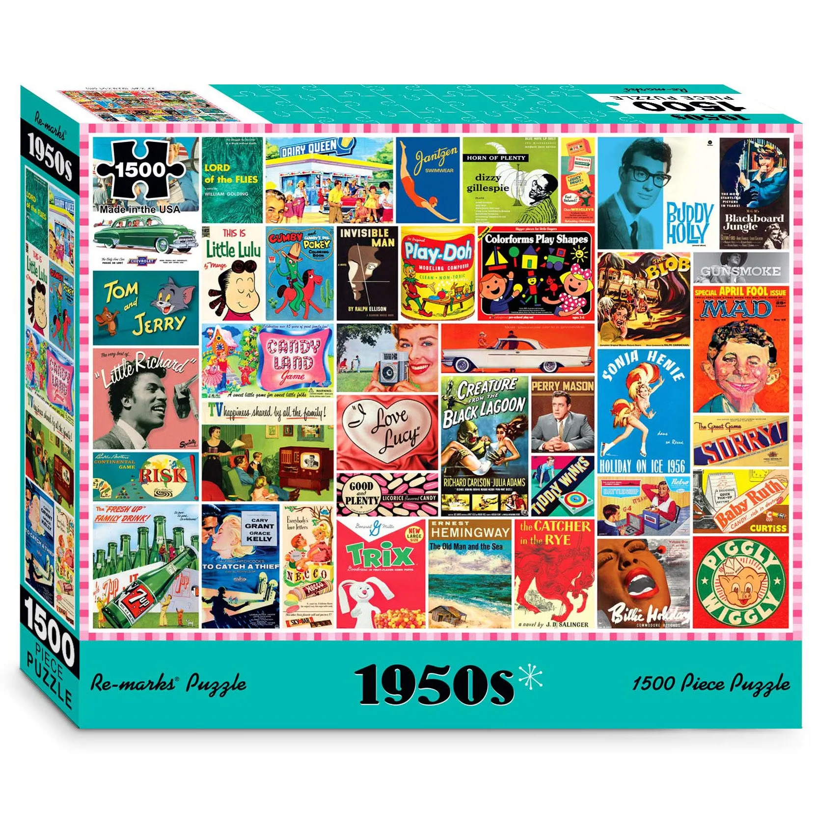1950s Collage 1500-Piece Jigsaw Puzzle