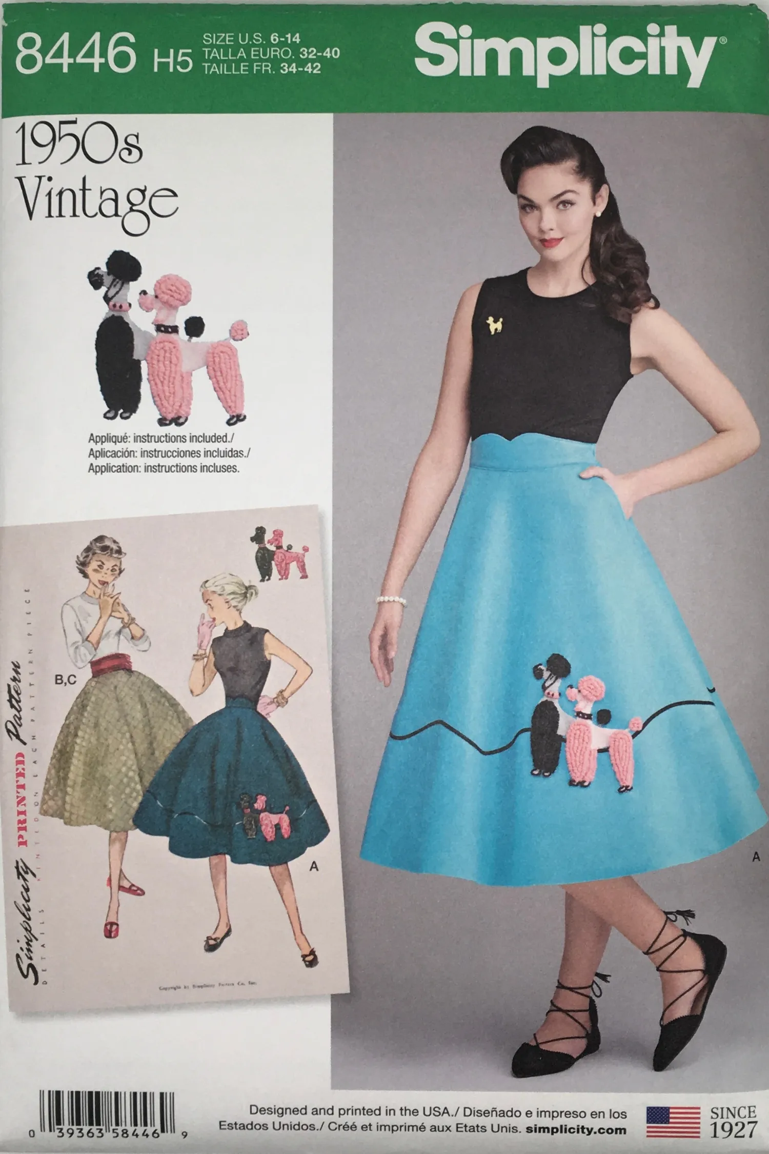 1950’s Reproduction Sewing Pattern: Simplicity 8446