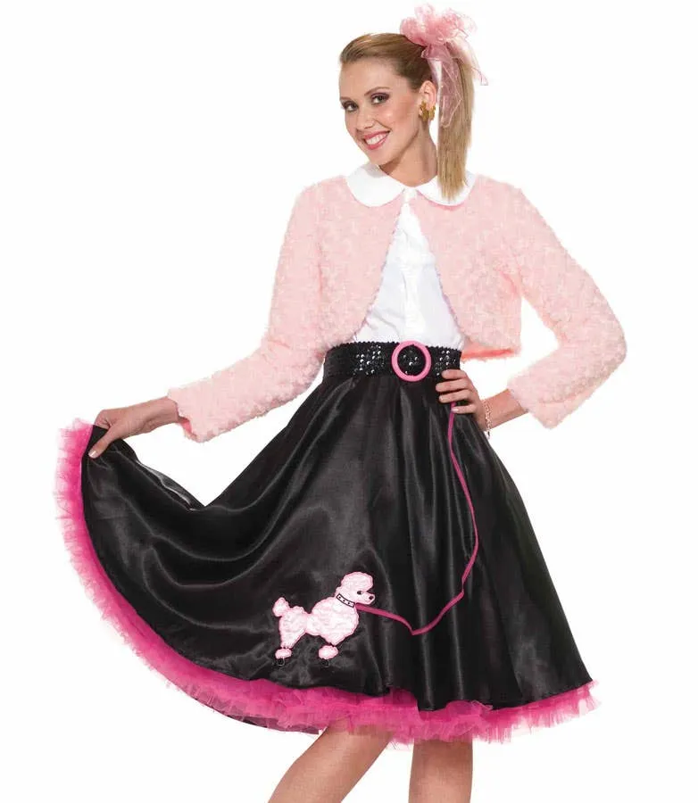 1950s Sweetheart Womens Poodle Skirt Costume