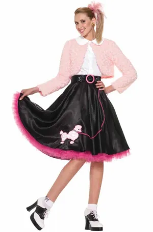 1950s Sweetheart Womens Poodle Skirt Costume