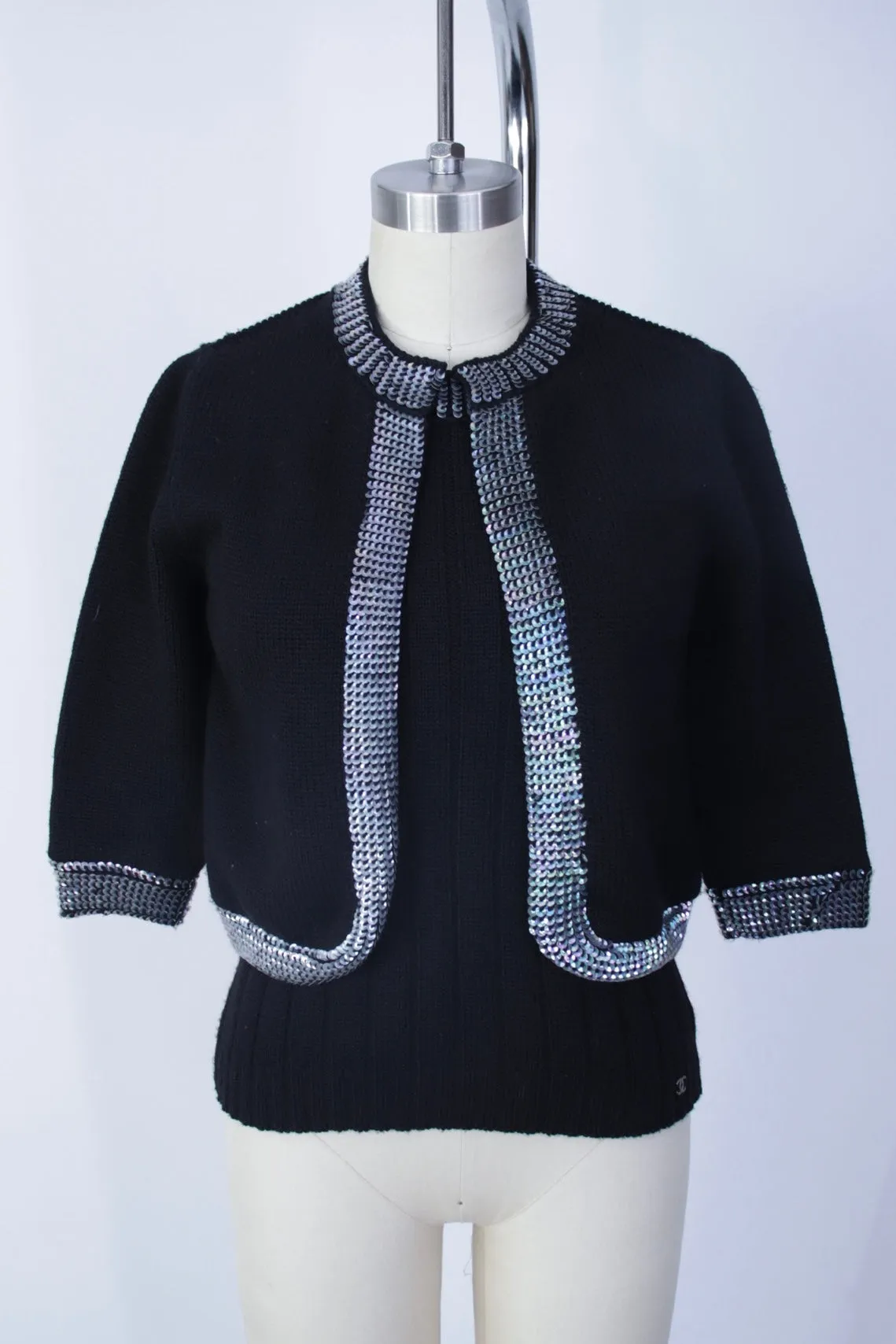 1999 Chanel Wool Sequin Twinset*