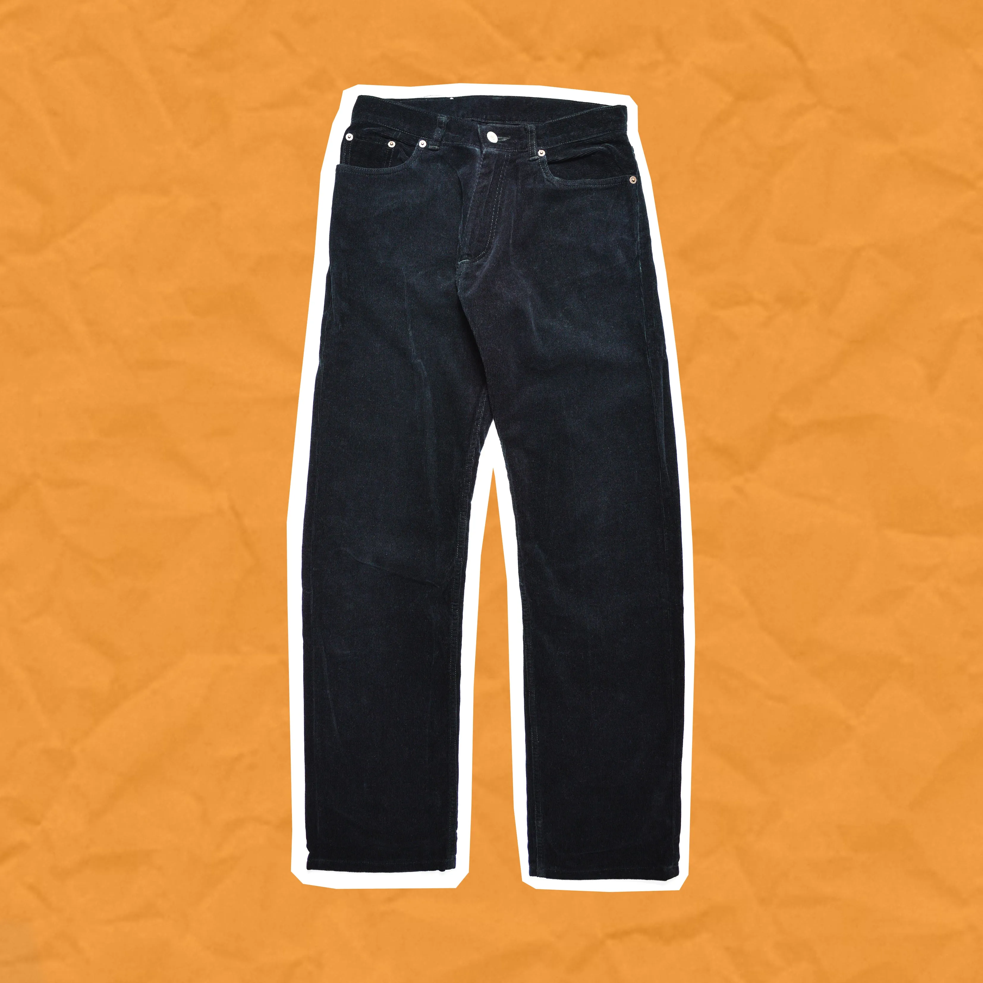 2000 Corduroy Slim Pants With Arabic Detailing (~29x31~)