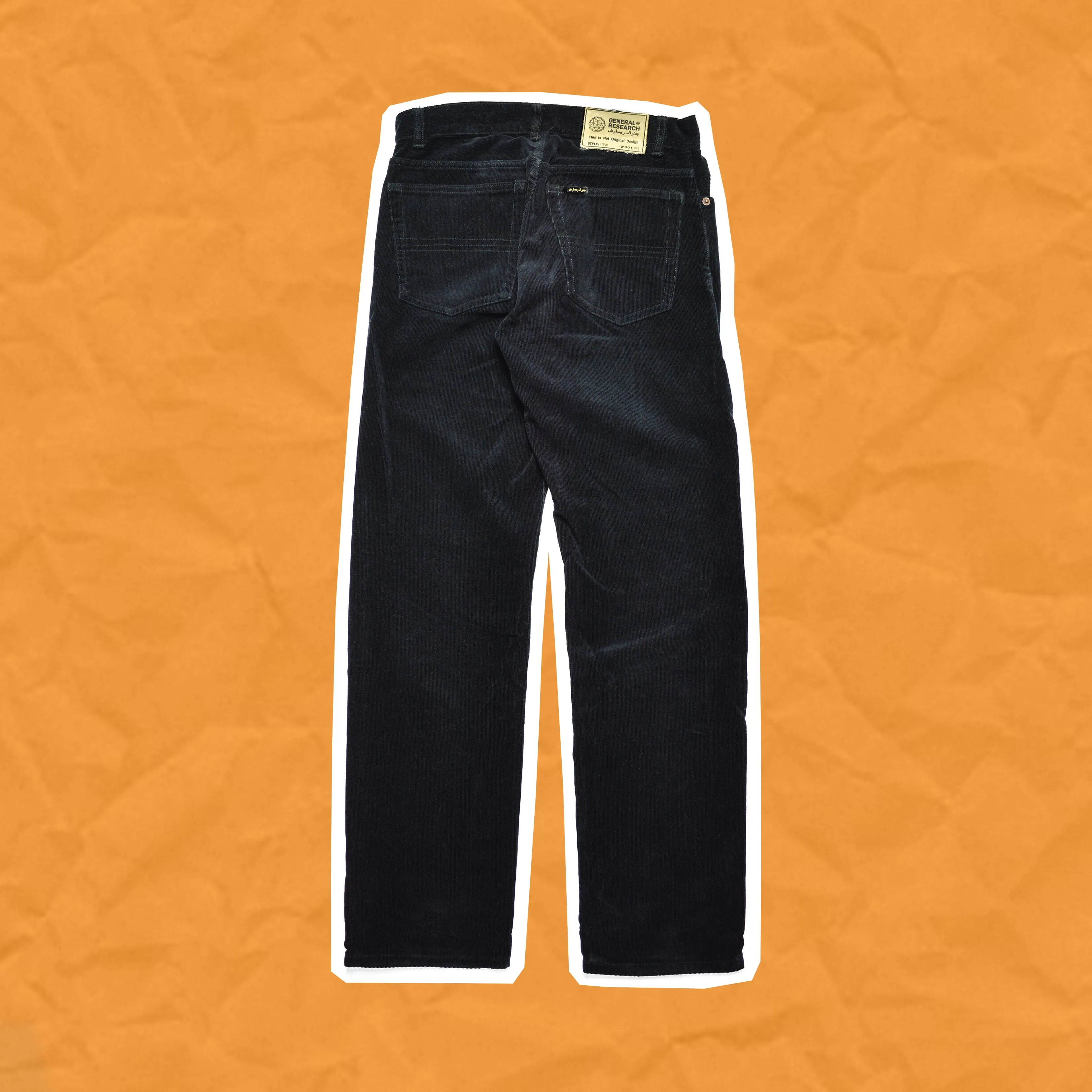 2000 Corduroy Slim Pants With Arabic Detailing (~29x31~)