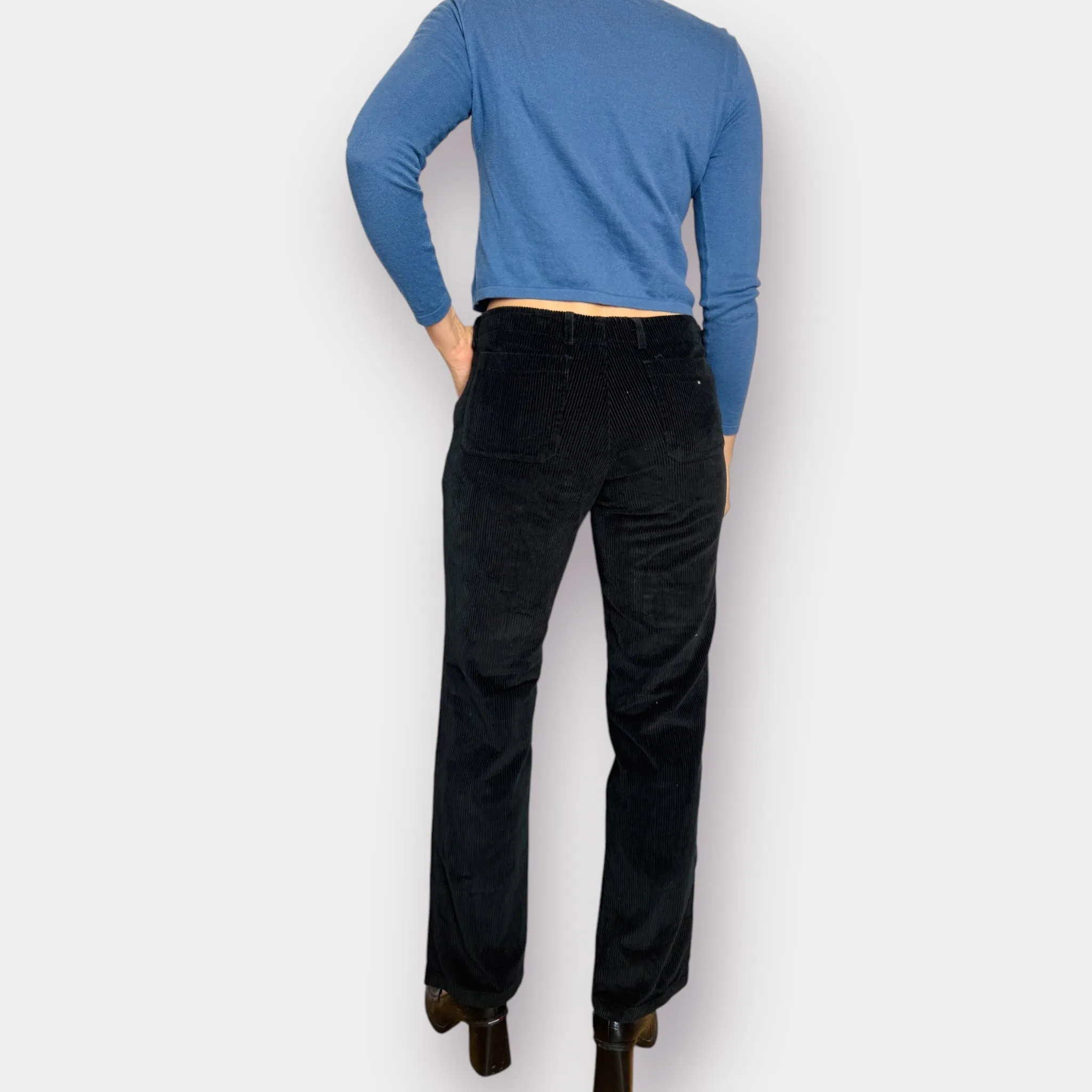 2000s Acting Black Corduroy Pants