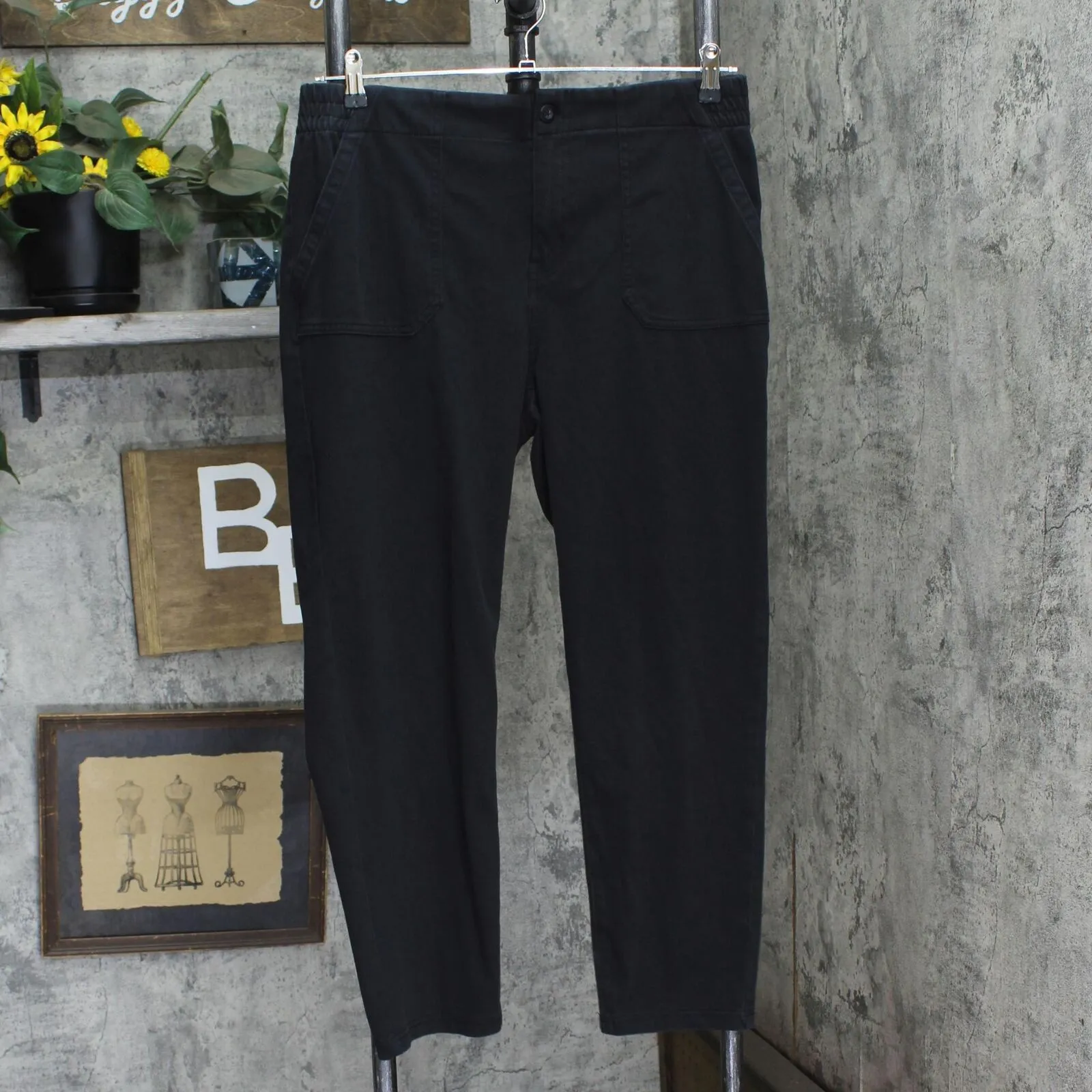 32 Degrees Womens Heat Twill Straight Leg Pants 1678feb9c90328 Black M