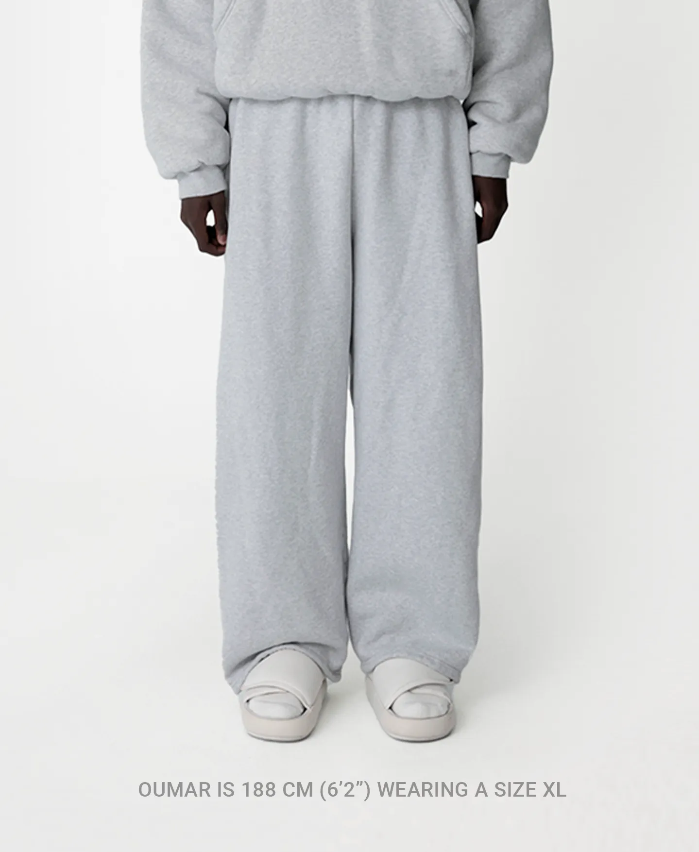 450 GSM 'Anthracite' Straight-leg Pants