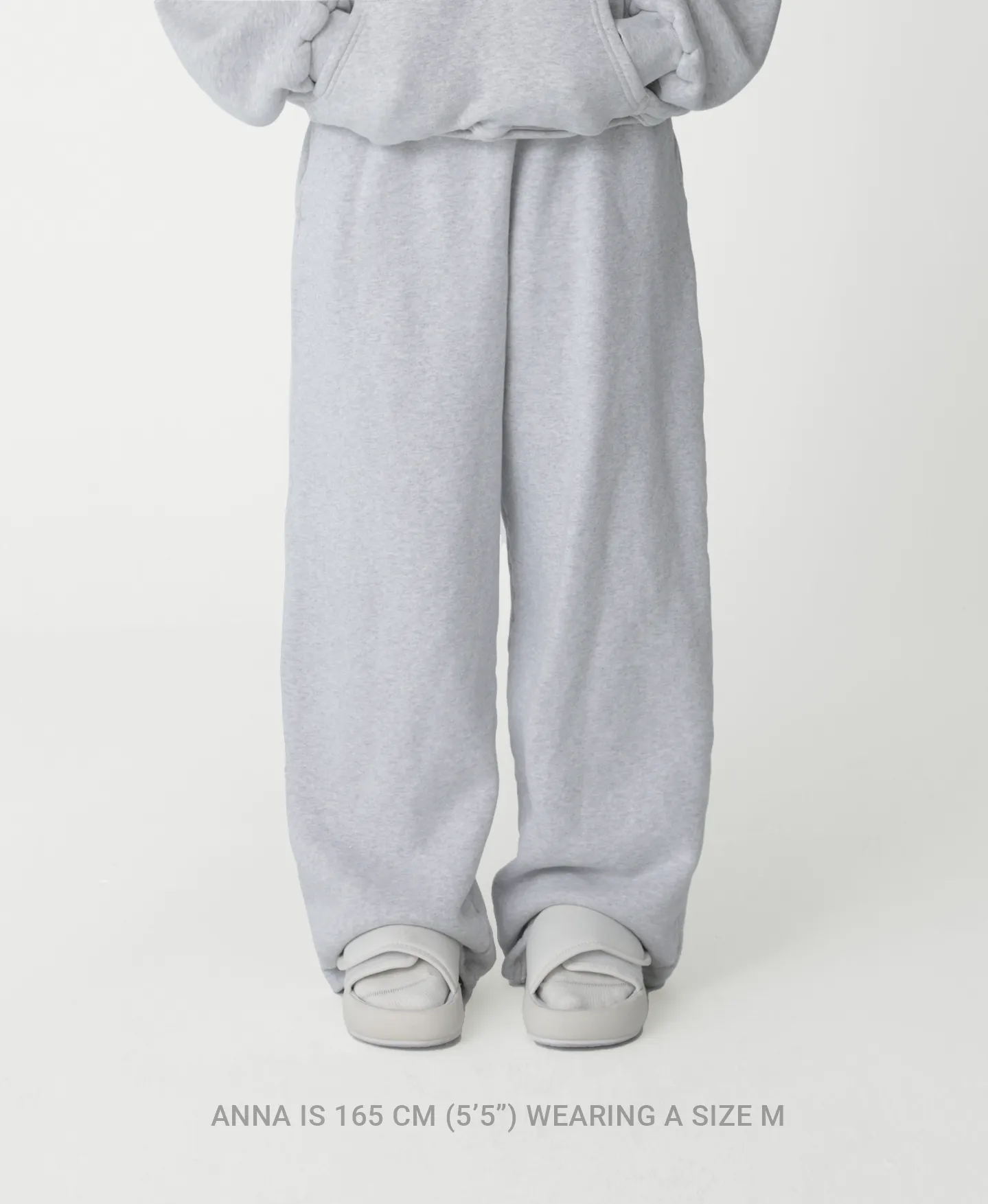 450 GSM 'Anthracite' Straight-leg Pants