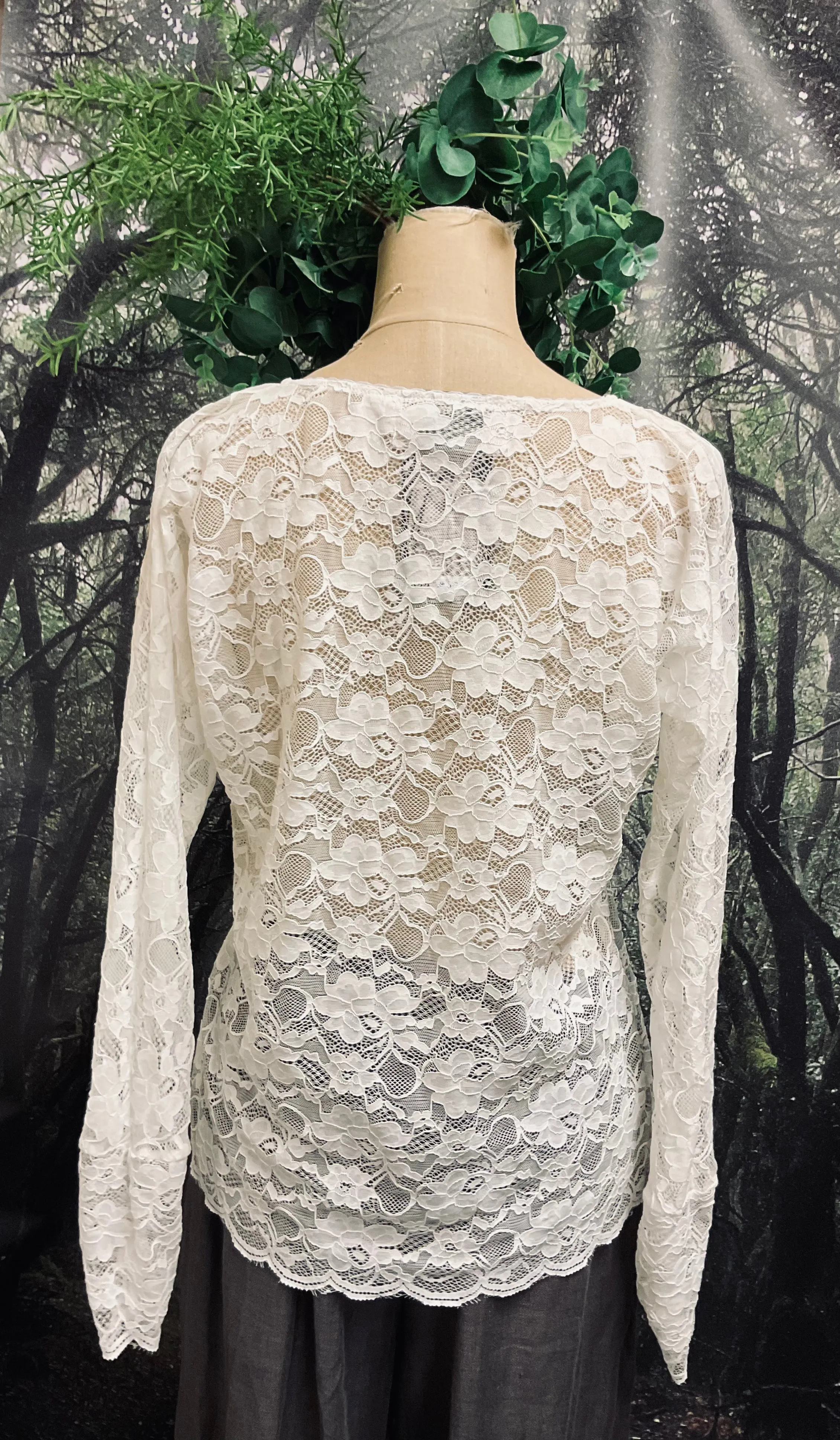 #5050 Lace long sleeve undertop