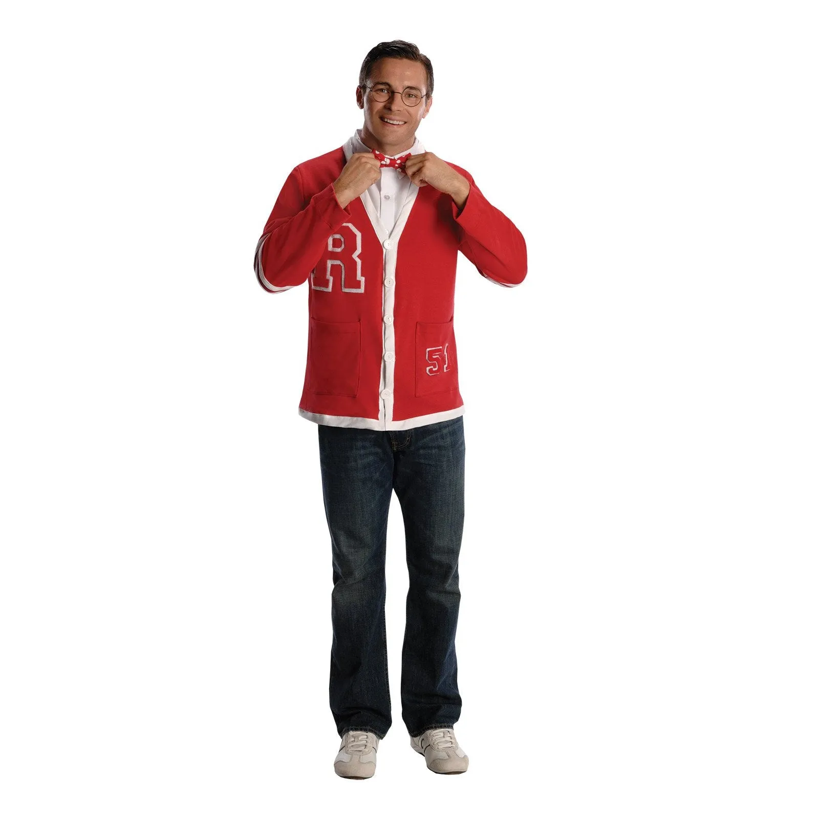 50's Nerd Costume Mens Red