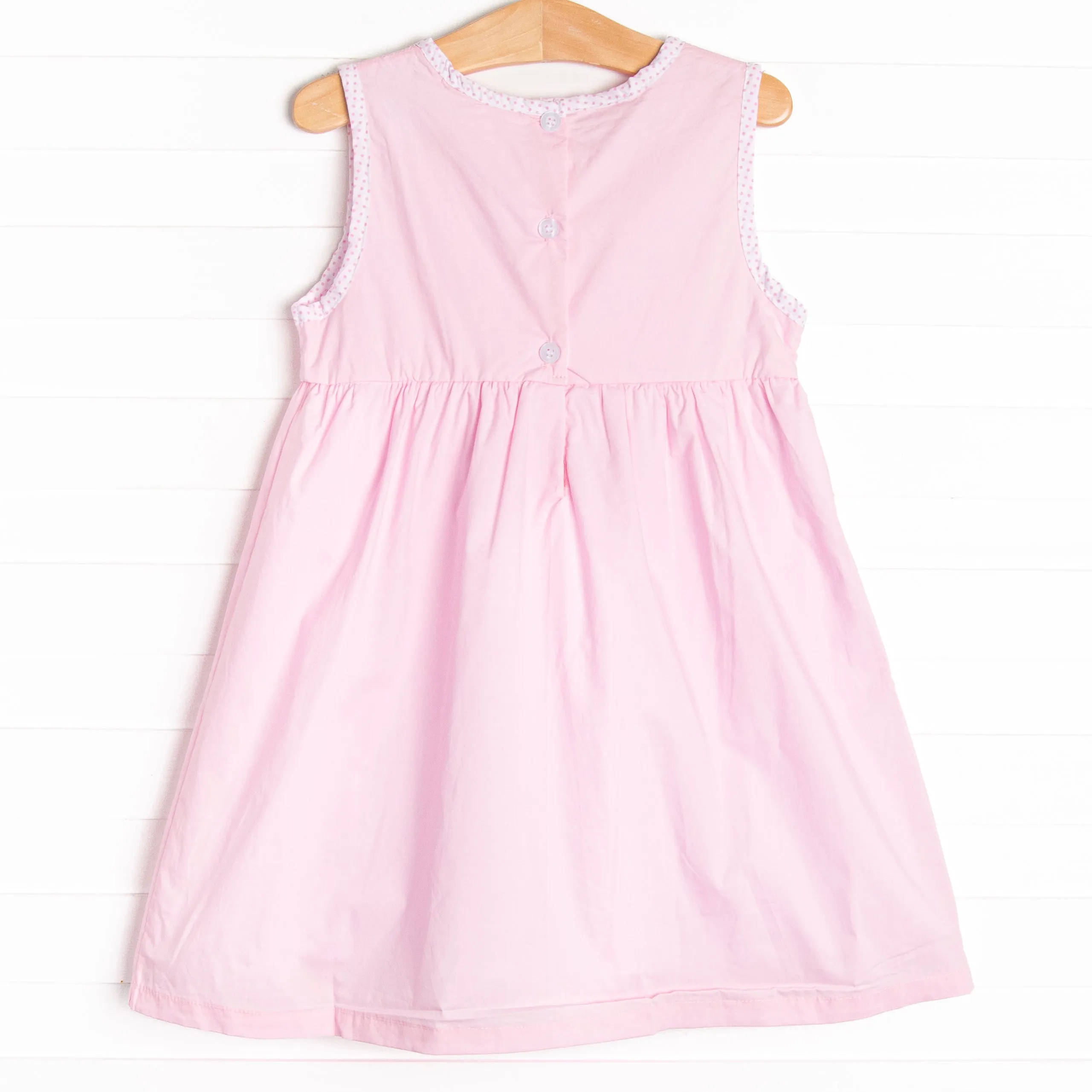 ABC Apple Applique Dress, Pink