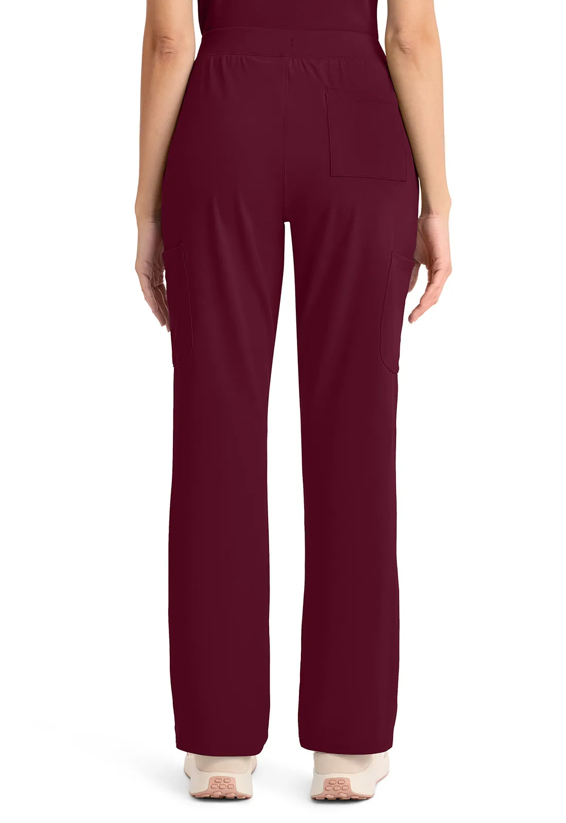 Achieve CK096 Women's 5 Pocket Straight Leg Pant Wine