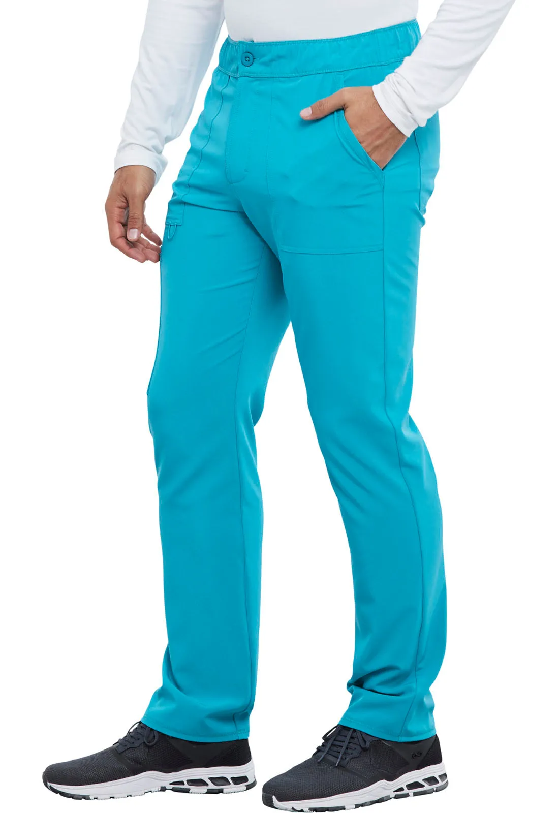Allura CKA186 Men's Fly Front Cargo Pants Teal Blue