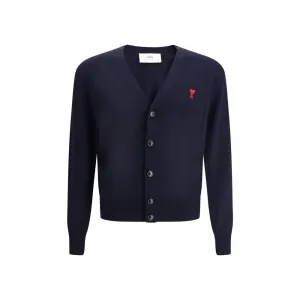 Ami Paris Logoed Cardigan