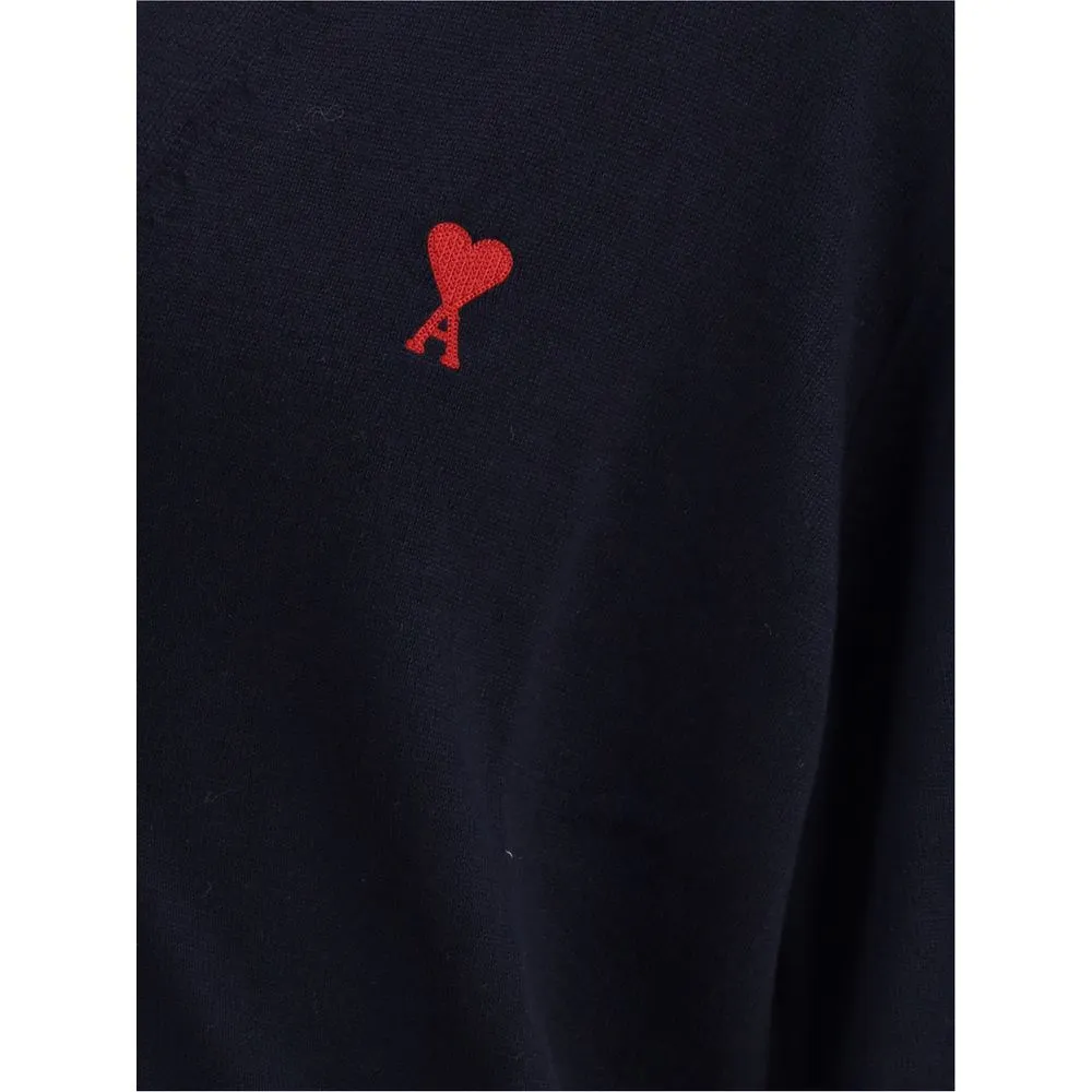 Ami Paris Logoed Cardigan