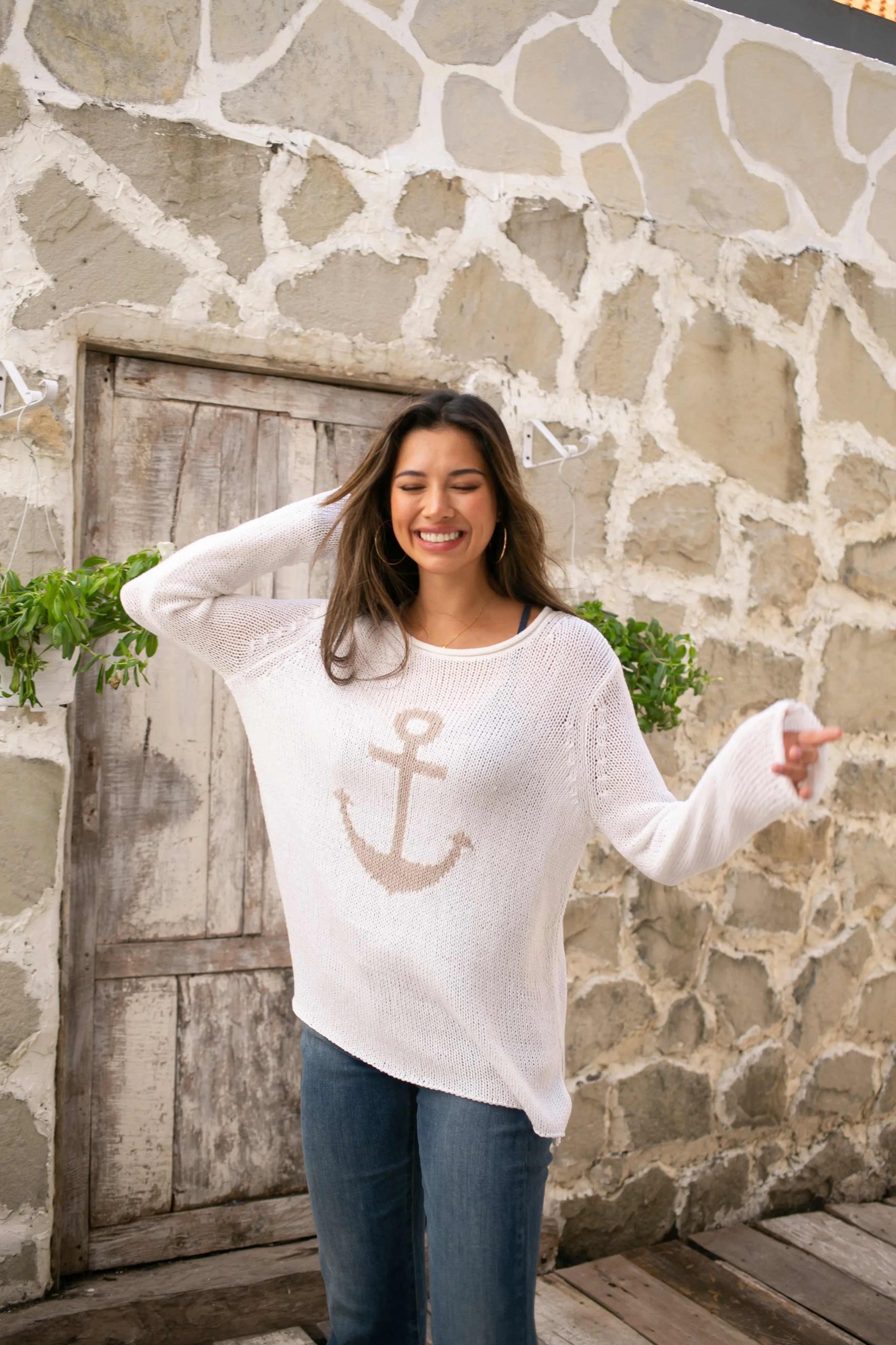 Anchor Roll Neck Sweater