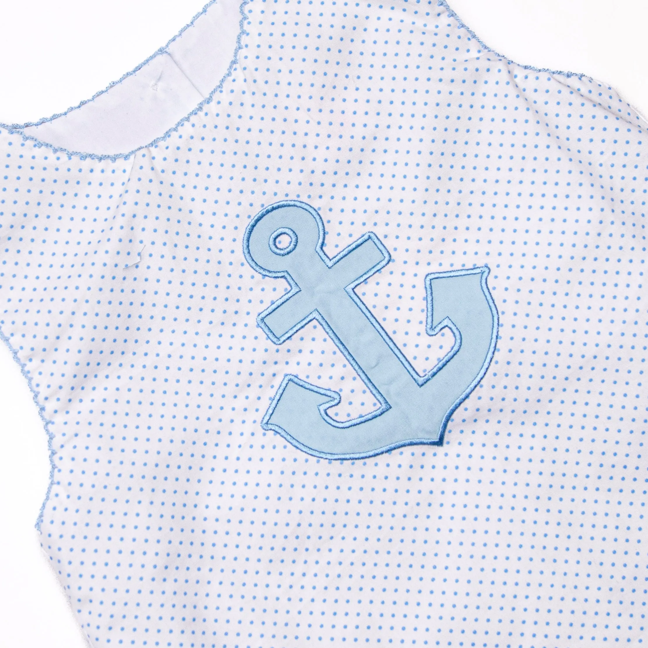 Anchors Aweigh Applique Dress, Blue