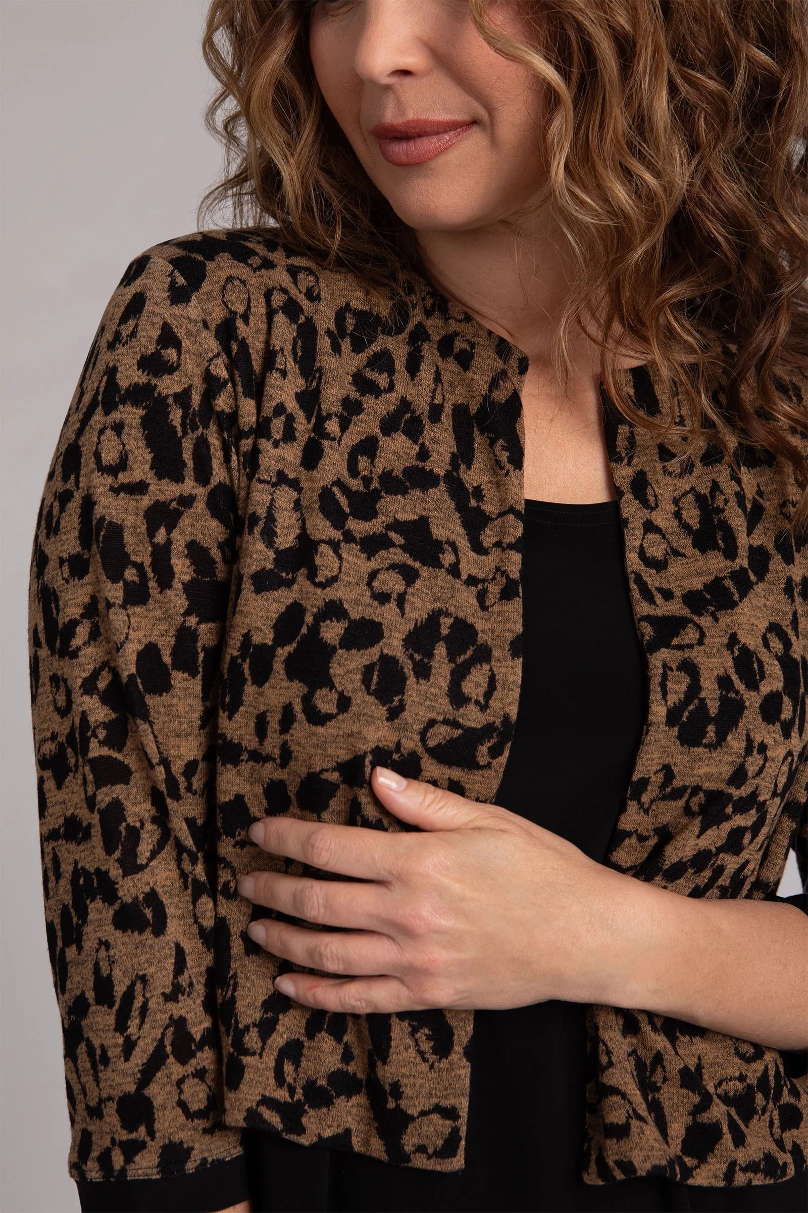 Animal Sweater Classic Bolero Cardigan