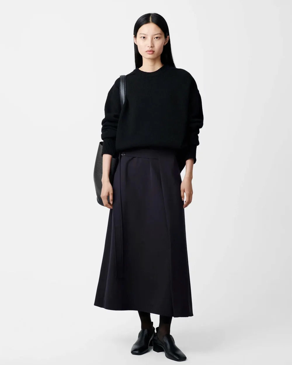 Bassi - Wrap Skirt - Darkest Navy
