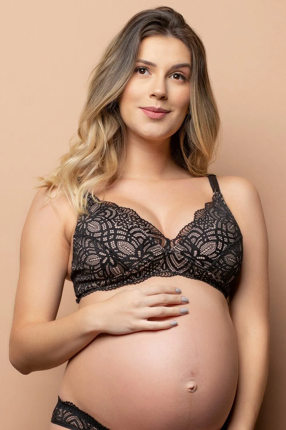 Black Amazing Lace Nursing Bra