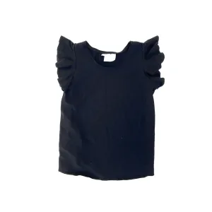 Black Flutter Top