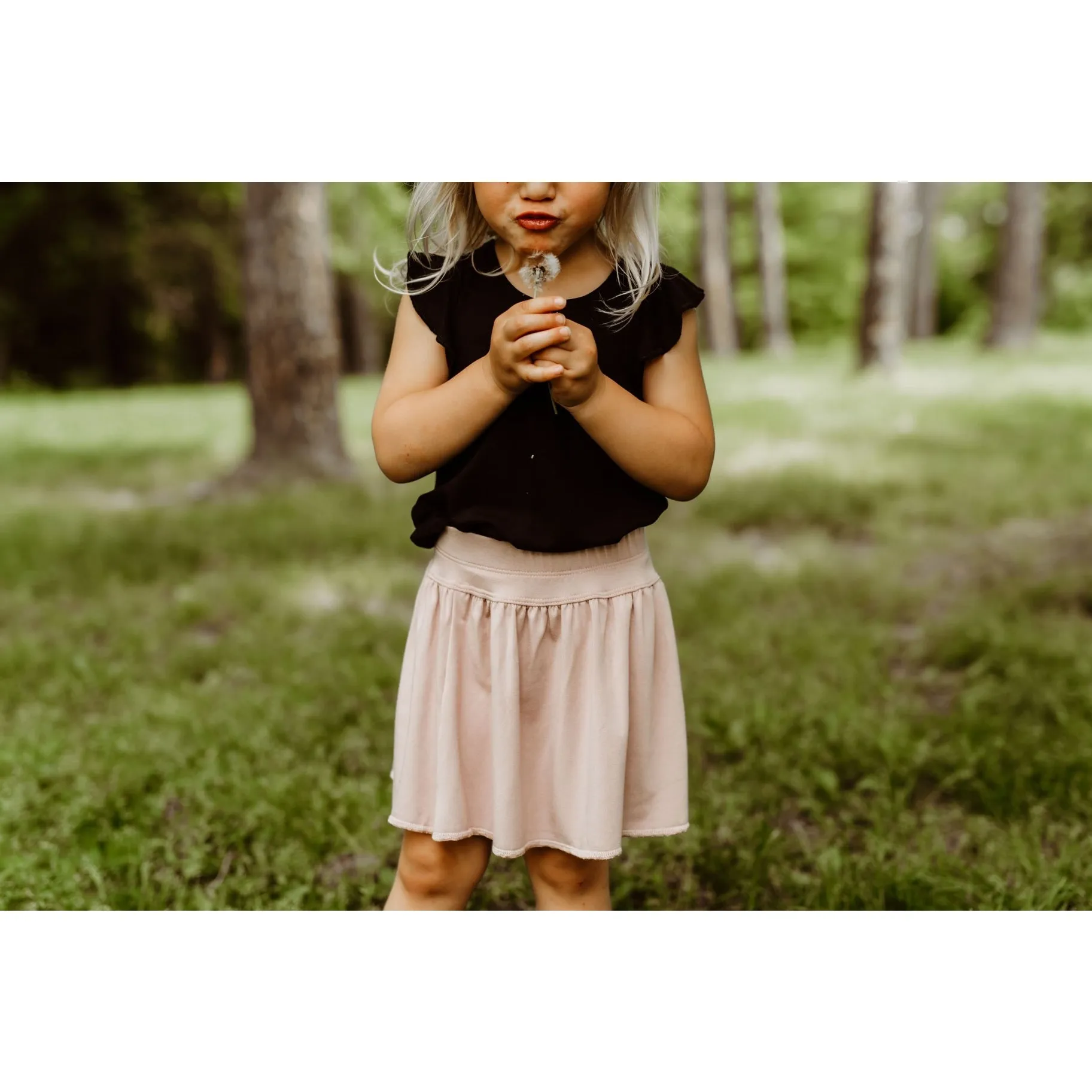 Black Flutter Top