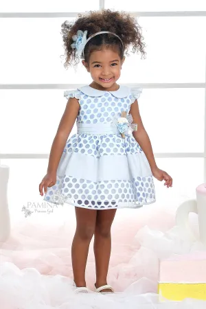 Blue Polka Dot Baby Dress