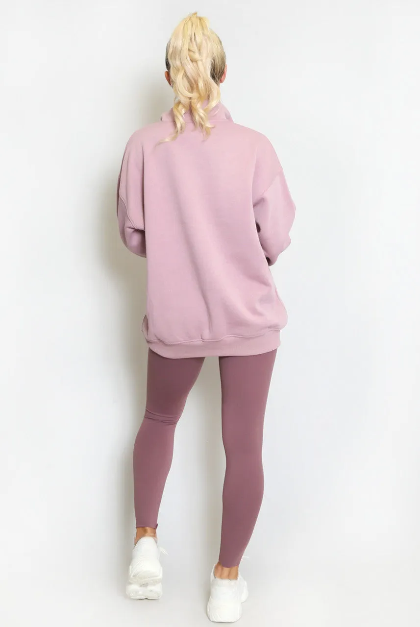 Brooklyn Half Zip Relaxed Fit Sweatshirt