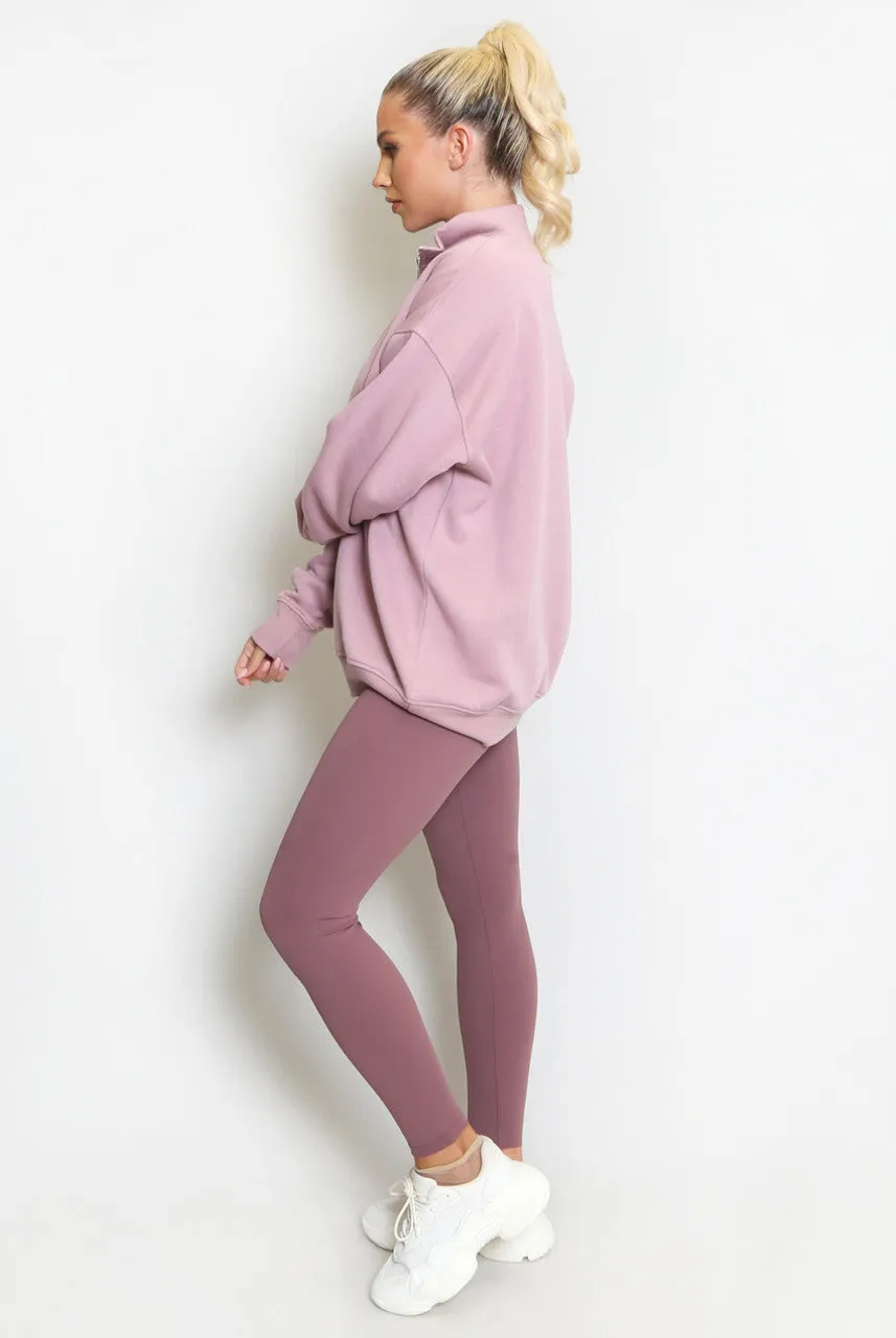 Brooklyn Half Zip Relaxed Fit Sweatshirt