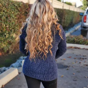 Carmen cardigan blue