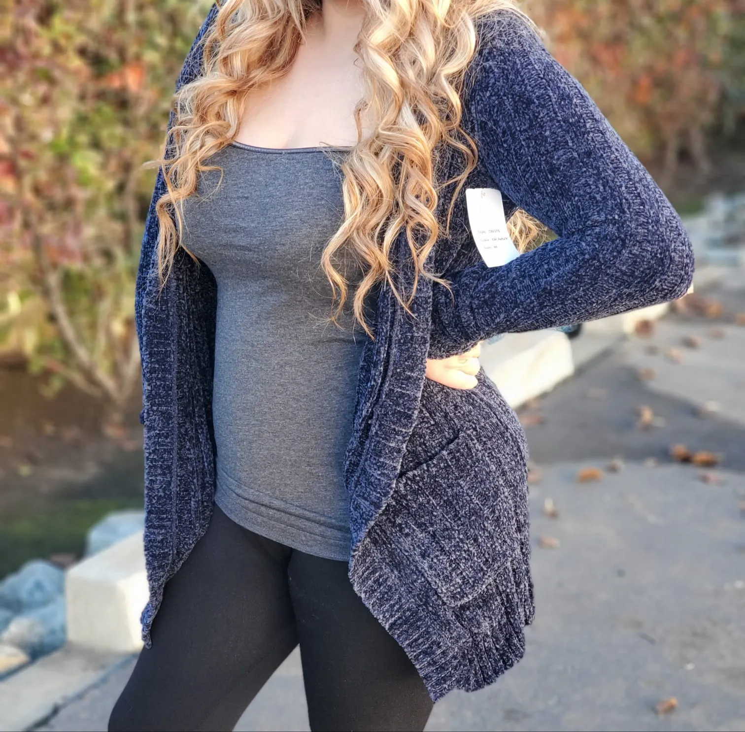 Carmen cardigan blue