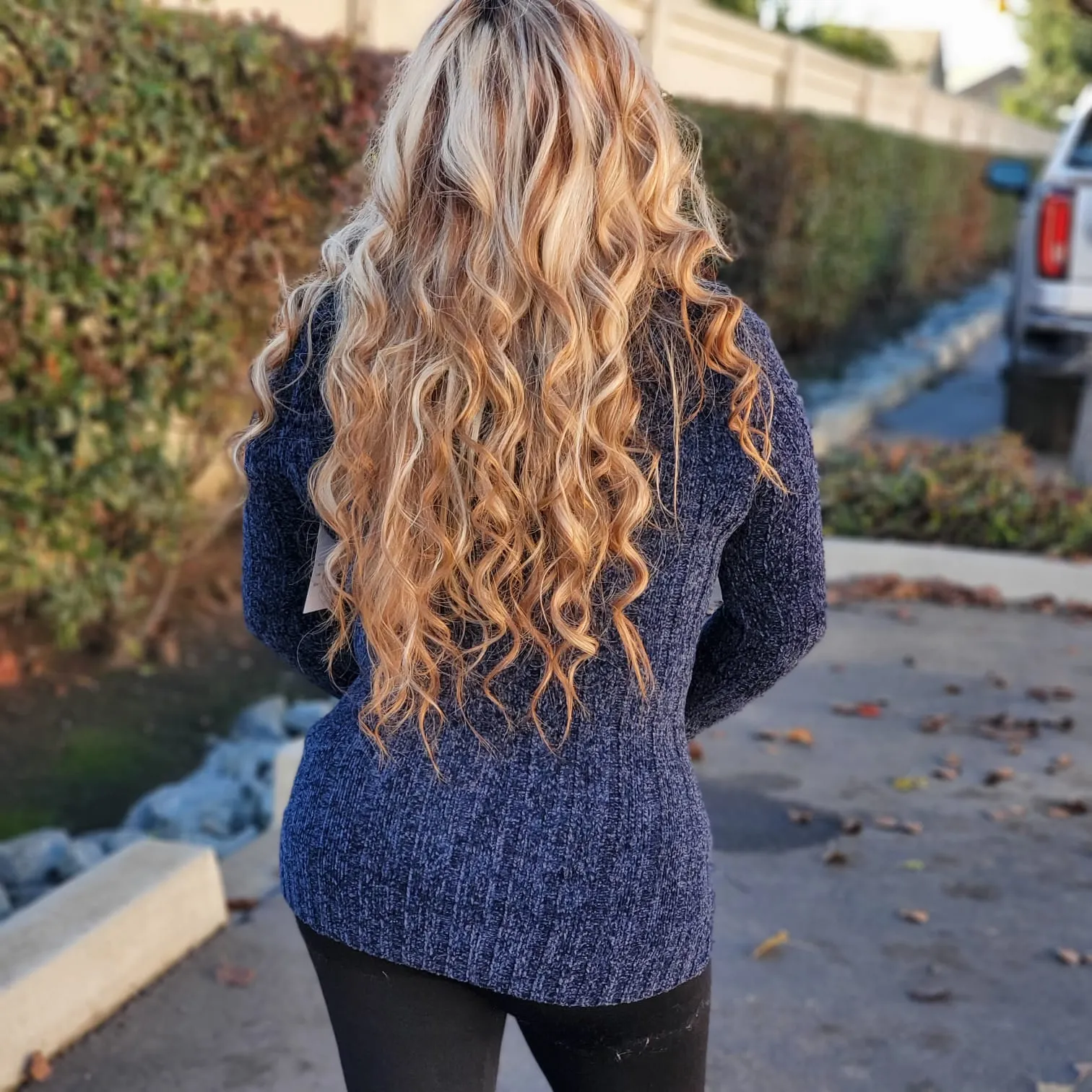 Carmen cardigan blue