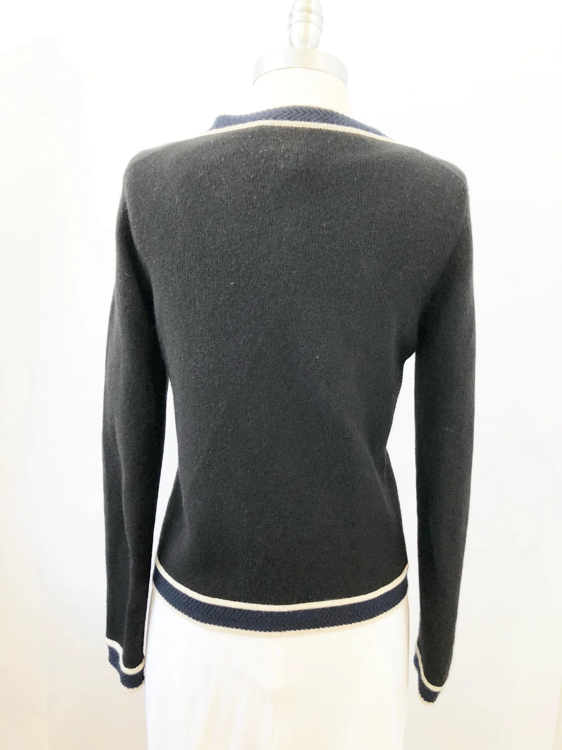 Chanel Cashmere Cardigan Sweater Size 40 Fr (8 Us)