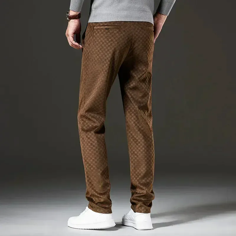 Checkered Corduroy Pants
