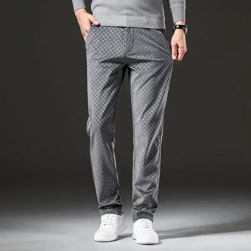 Checkered Corduroy Pants