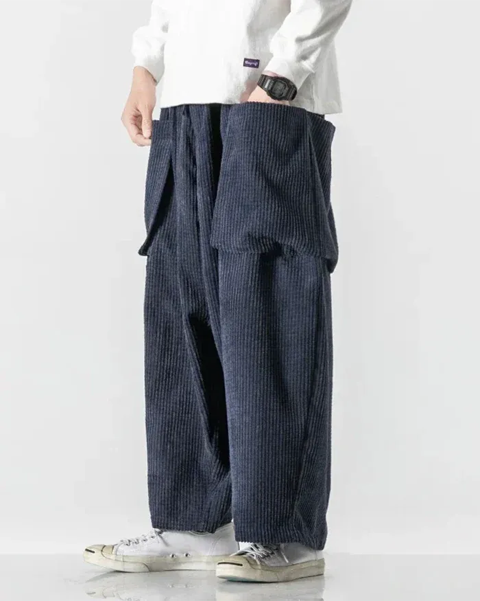 Chic Corduroy Cargo Pants