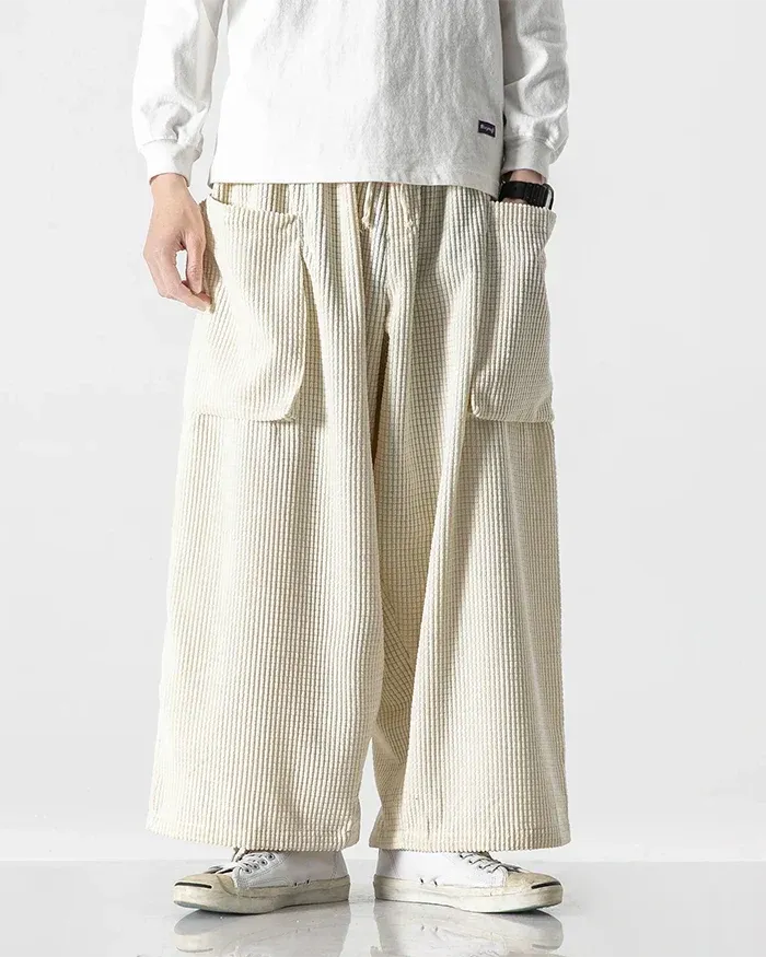 Chic Corduroy Cargo Pants
