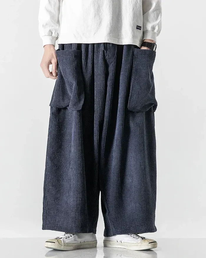 Chic Corduroy Cargo Pants
