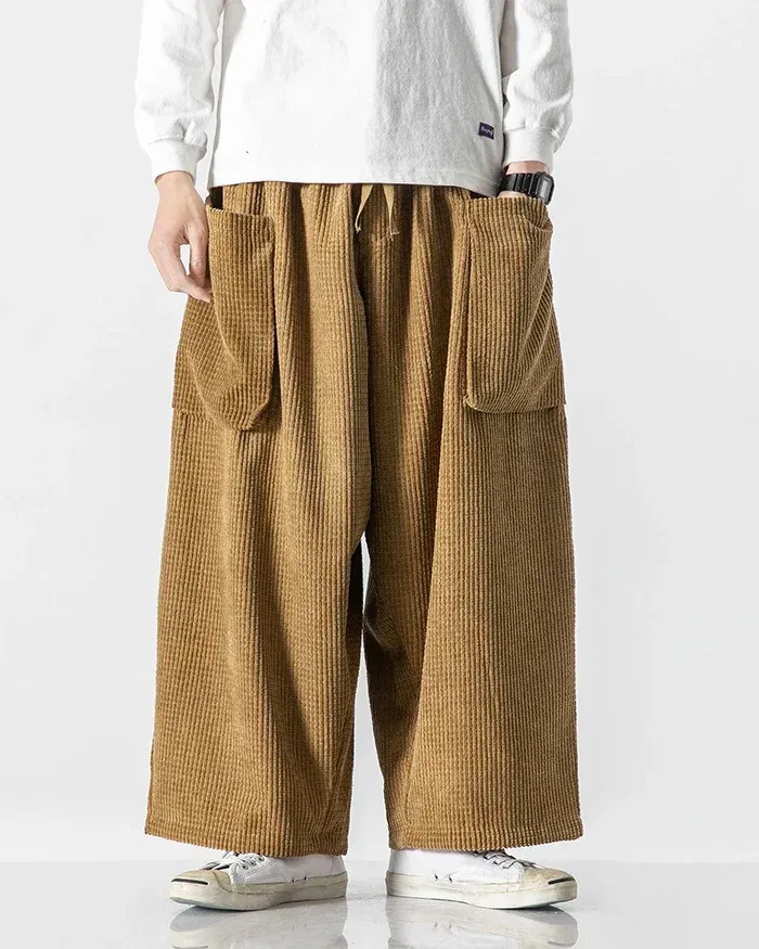 Chic Corduroy Cargo Pants