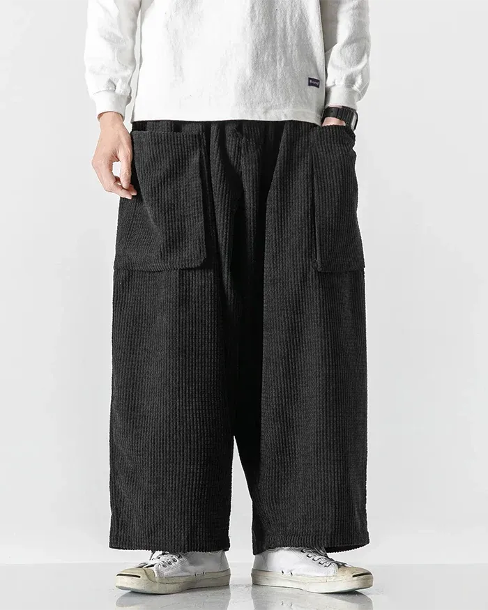 Chic Corduroy Cargo Pants