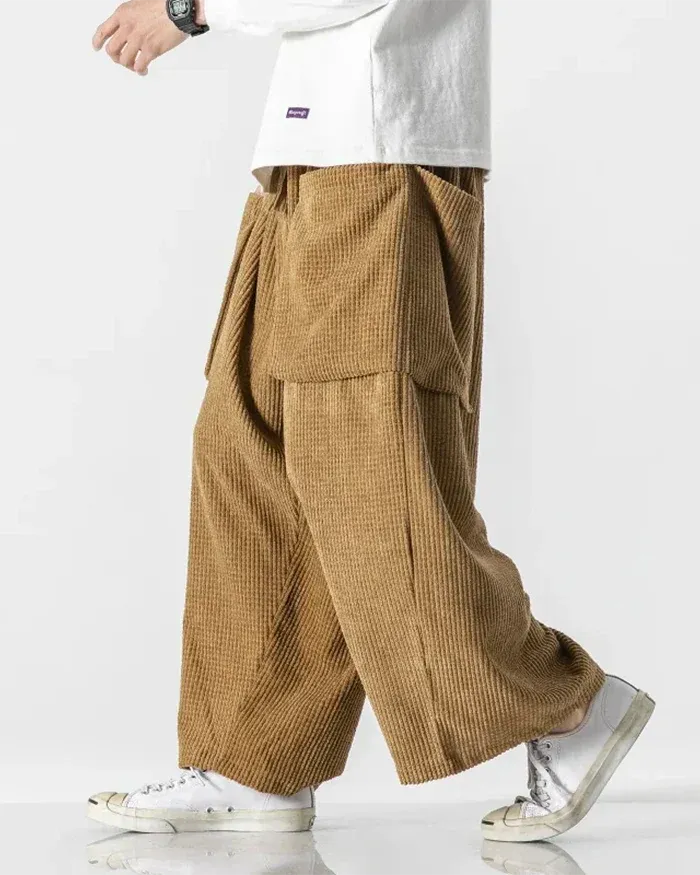 Chic Corduroy Cargo Pants