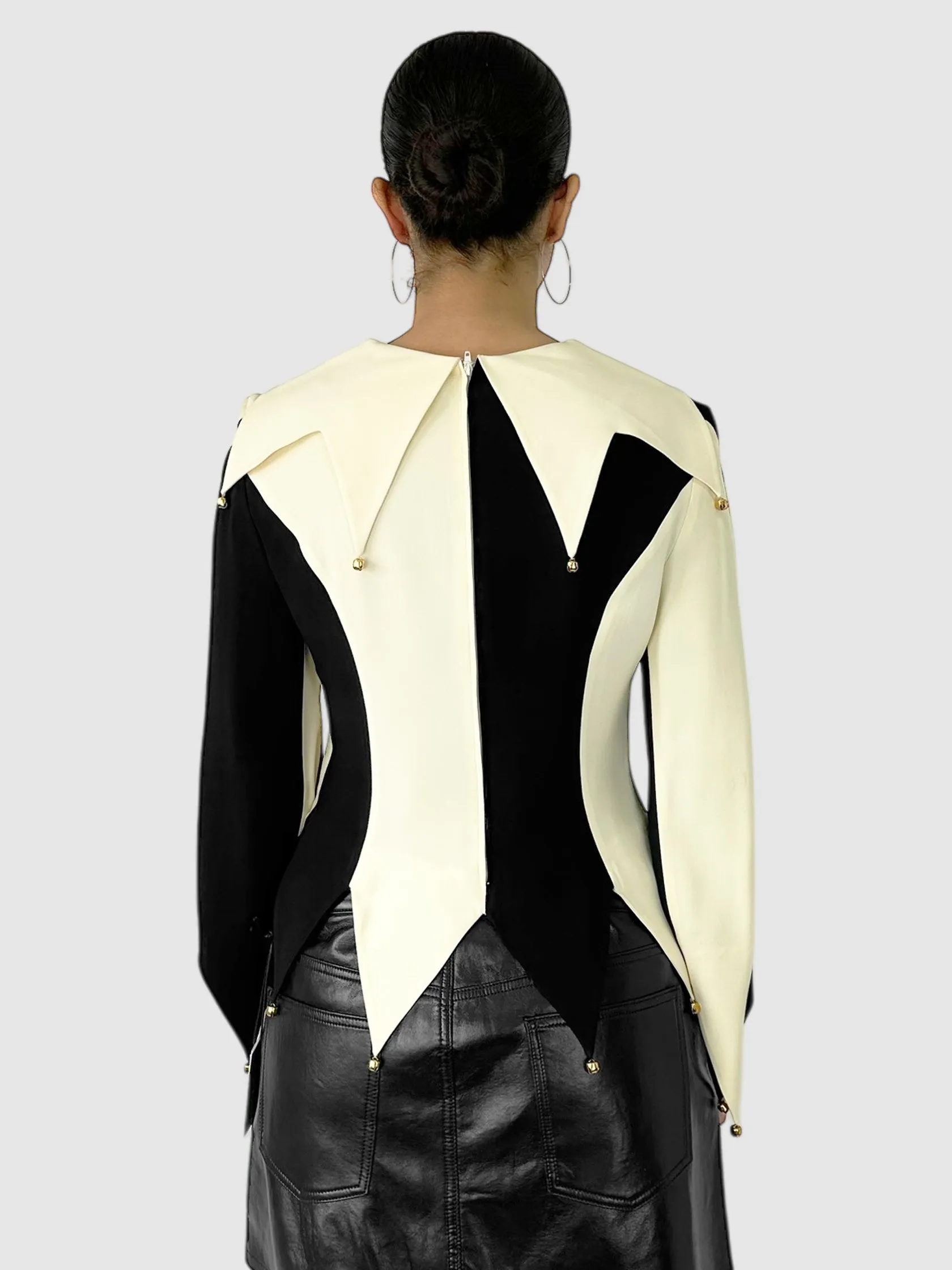 Colourblock Bell Top