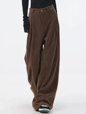 Corduroy Baggy Pants Women