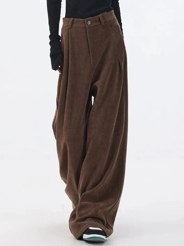 Corduroy Baggy Pants Women