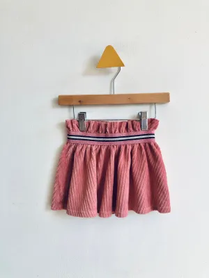 Corduroy Elastic Waist Skirt // 18-24M