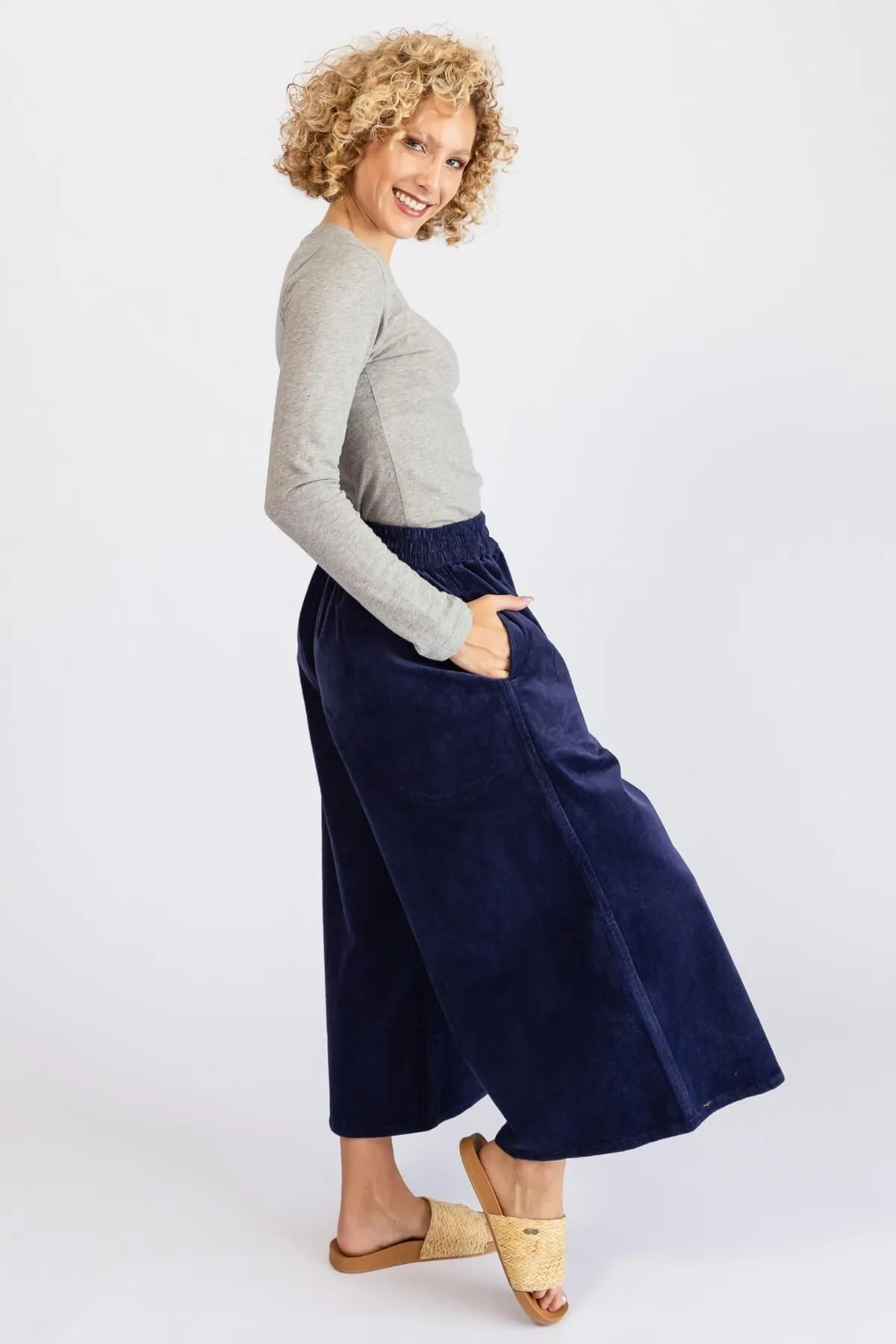 Corduroy Pants - Prussian Blue