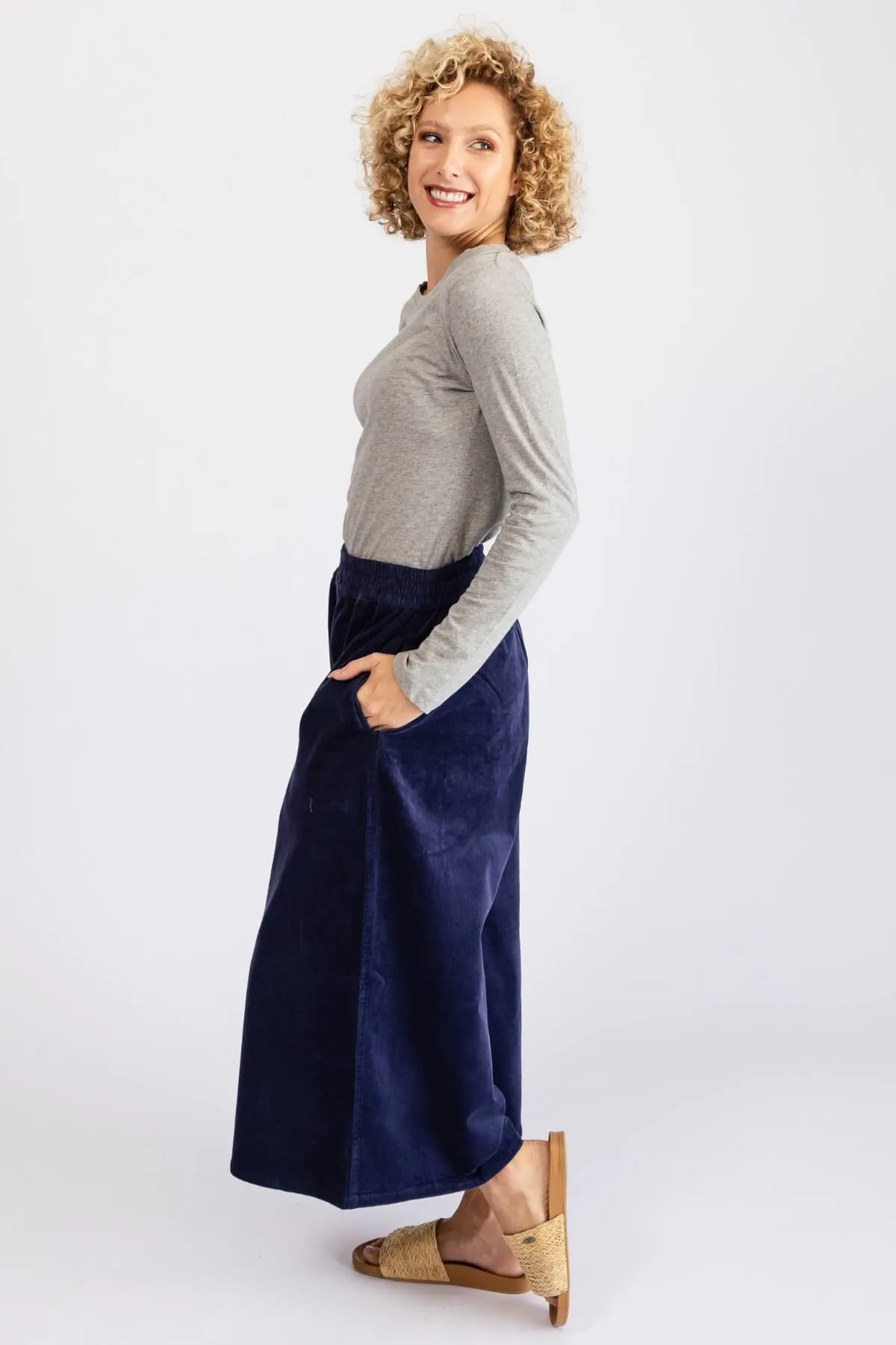 Corduroy Pants - Prussian Blue