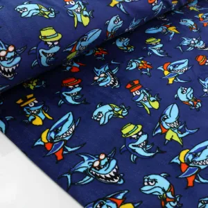 Cotton Velour - Blue