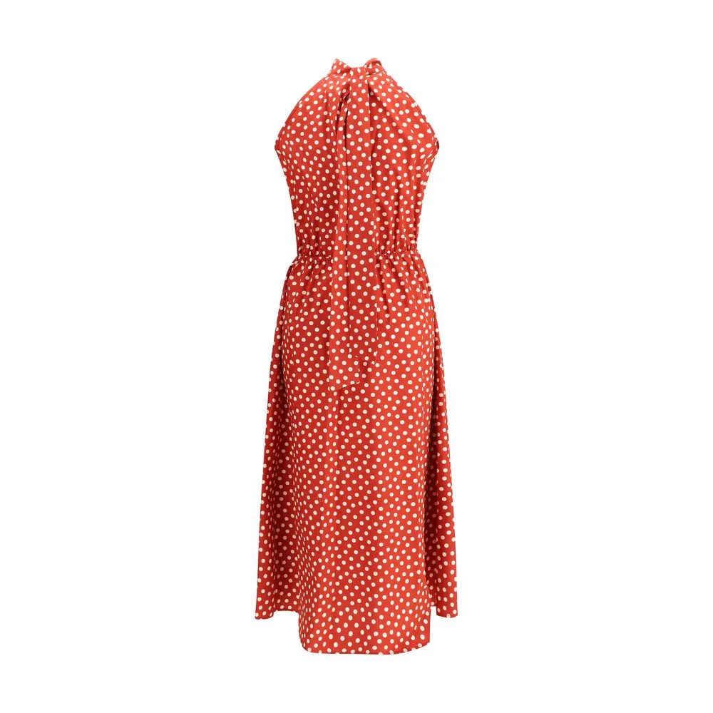 Crida Milano Ovo leather long Dress