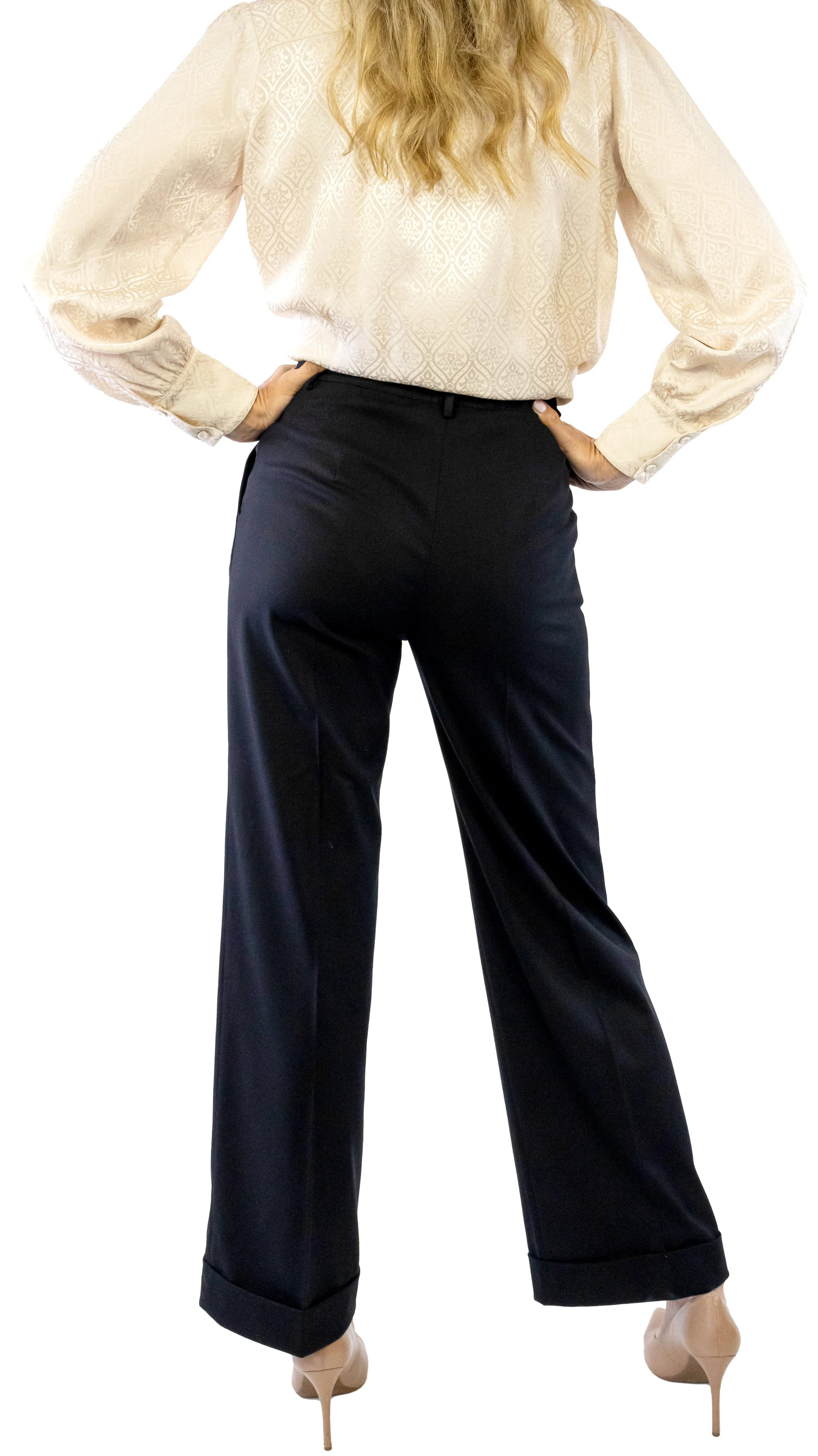 Cuffed Trouser - Black